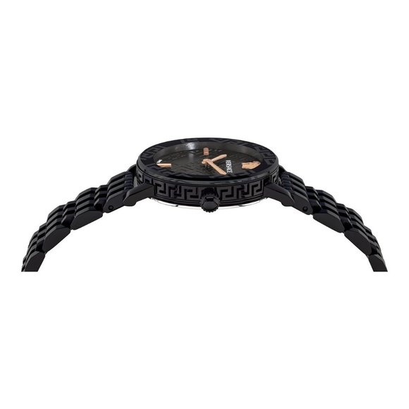 Versace Black 32mm Glass Watch! New! main image 4